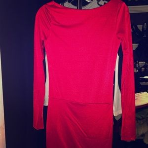 Backless satin dress